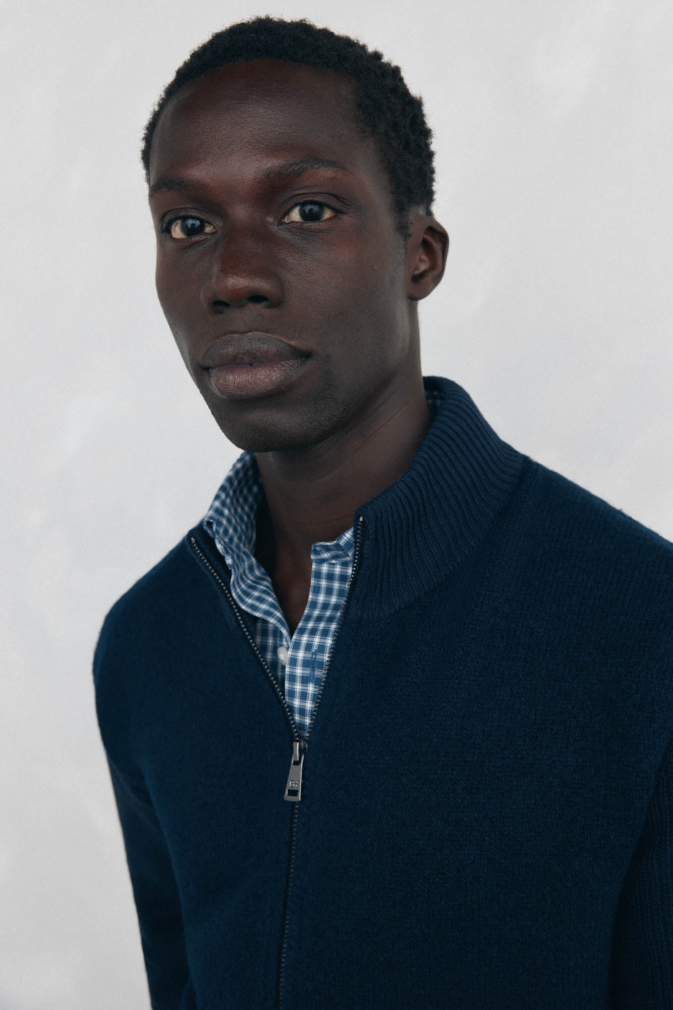 Pedro del Hierro Premium Christmas cotton cardigan with zip fastening fastening