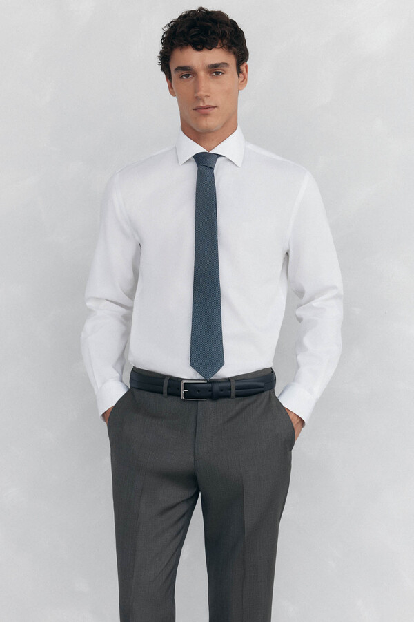 Slim fit non-iron + stain-resistant structured dress shirt | Men's shirts | Pedro del Hierro Slim fit non-iron + stain-resistant structured dress shirt | Men's shirts | Pedro del Hierro