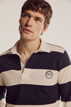 Pedro del Hierro Polo rugby rayas Blue