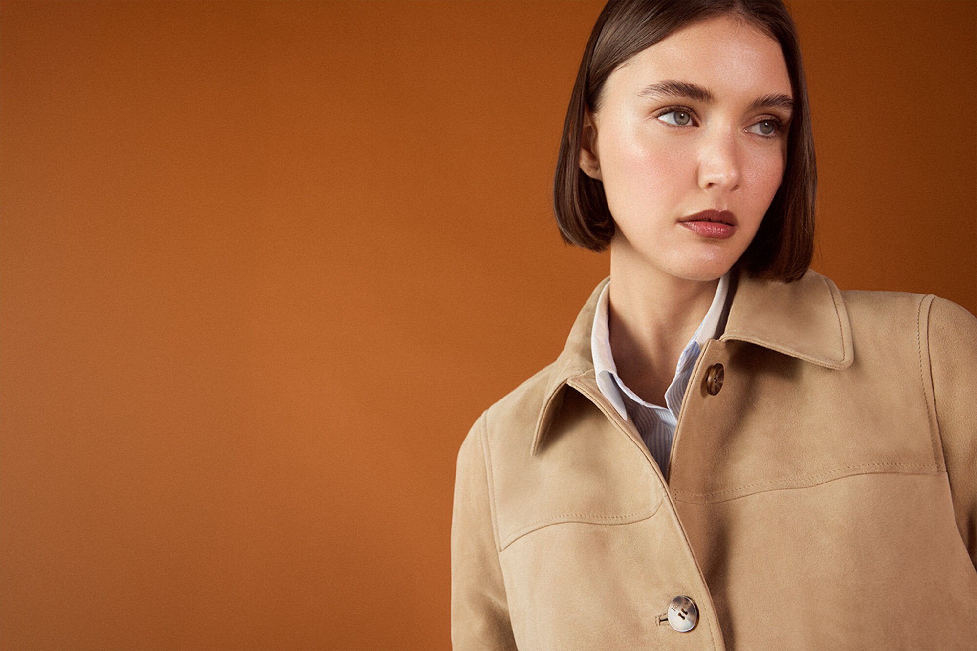 TFP by Tamara Falc&oacute; Casaco de couro Beige