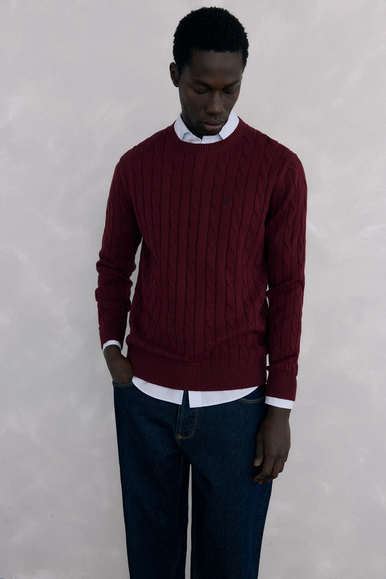 Pedro del Hierro Cotton and cashmere sweater