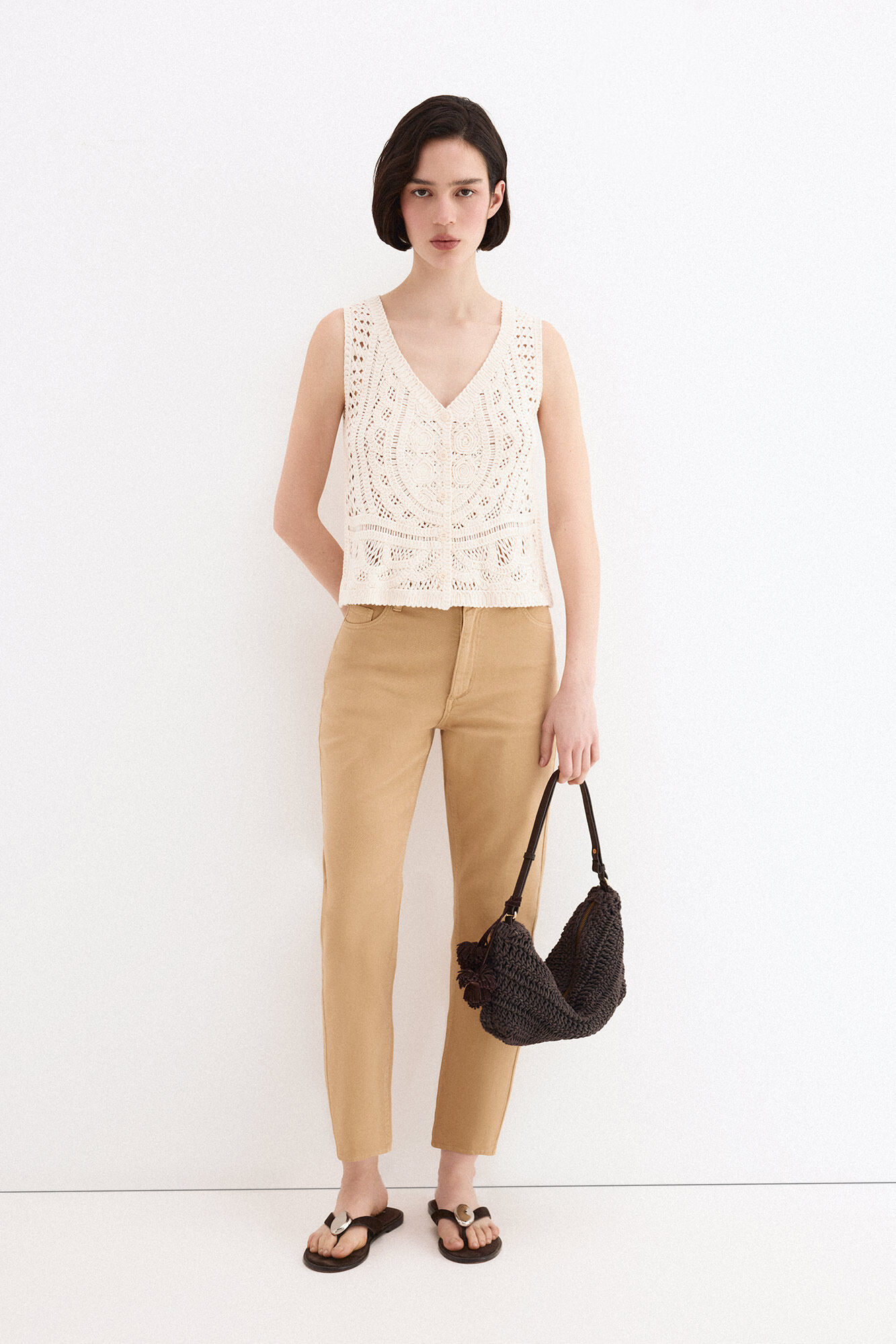 Pedro del Hierro Openwork gilet