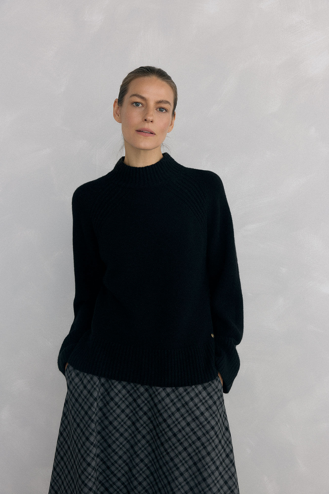 Pedro del Hierro Jersey perkins acampanado Black