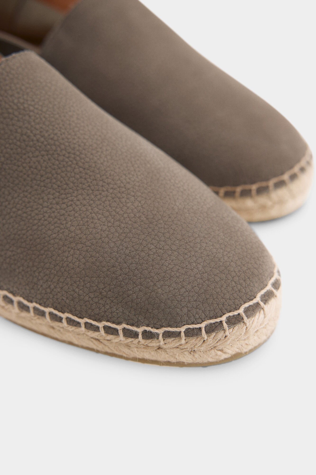 Pedro del Hierro Leather espadrille Grey
