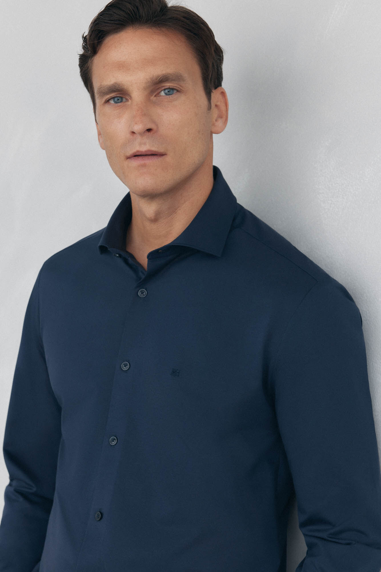 Pedro del Hierro jersey-knit knit shirt Blue