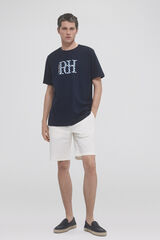 Pedro del Hierro Logo print T-shirt Blue