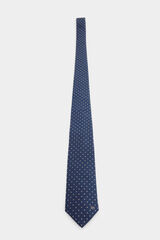 Pedro del Hierro Natural silk tie Blue