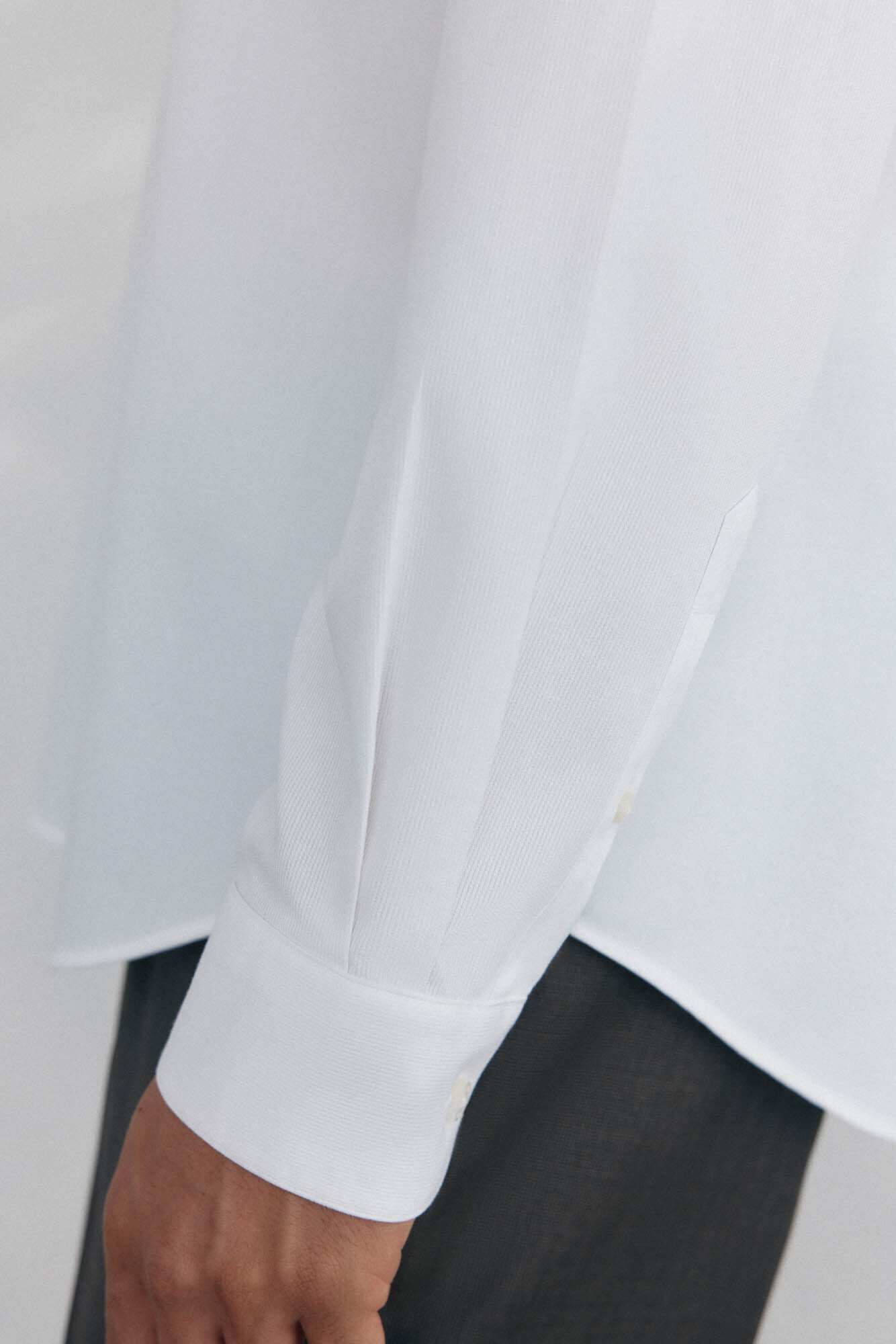 Pedro del Hierro Slim fit non-iron + stain-resistant structured dress shirt White