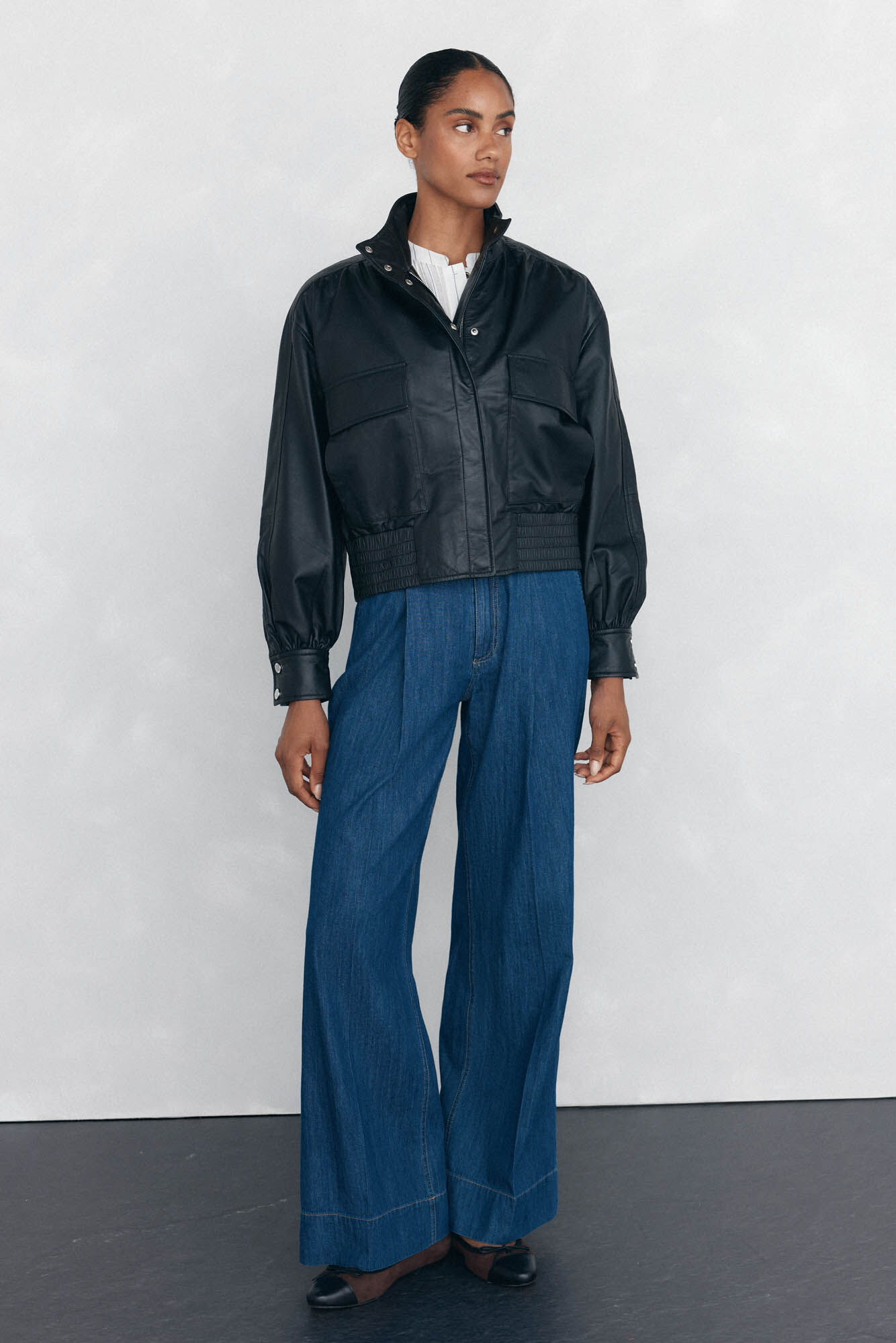 Pedro del Hierro Nappa bomber jacket Black