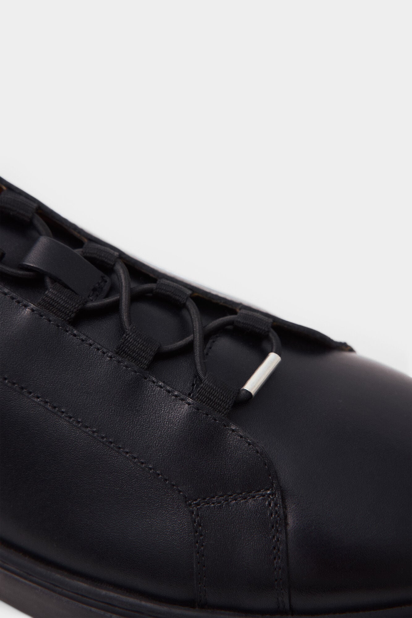 Pedro del Hierro Leather sports shoe with toe cap Black