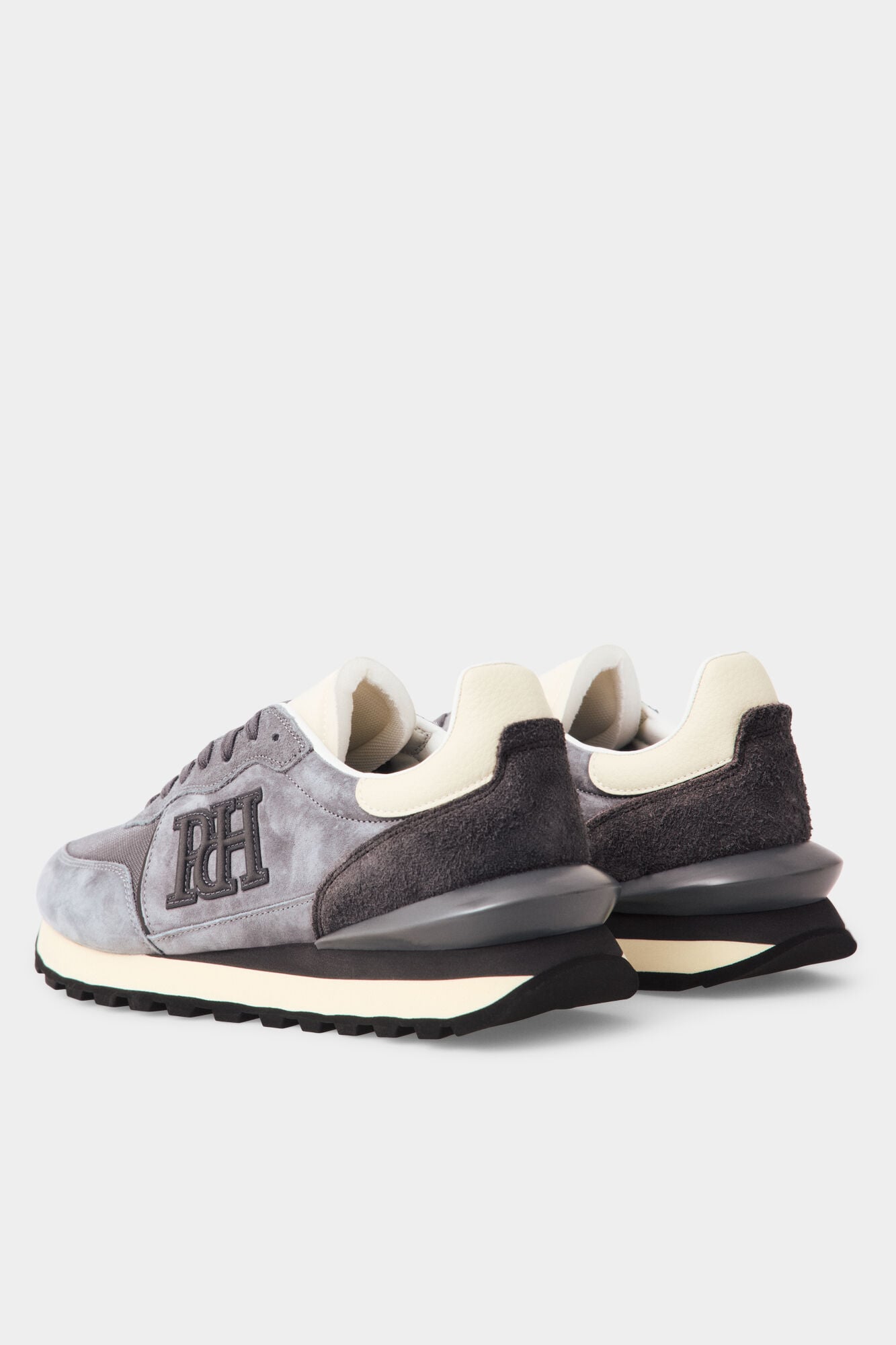 Pedro del Hierro Combined leather trainers Grey