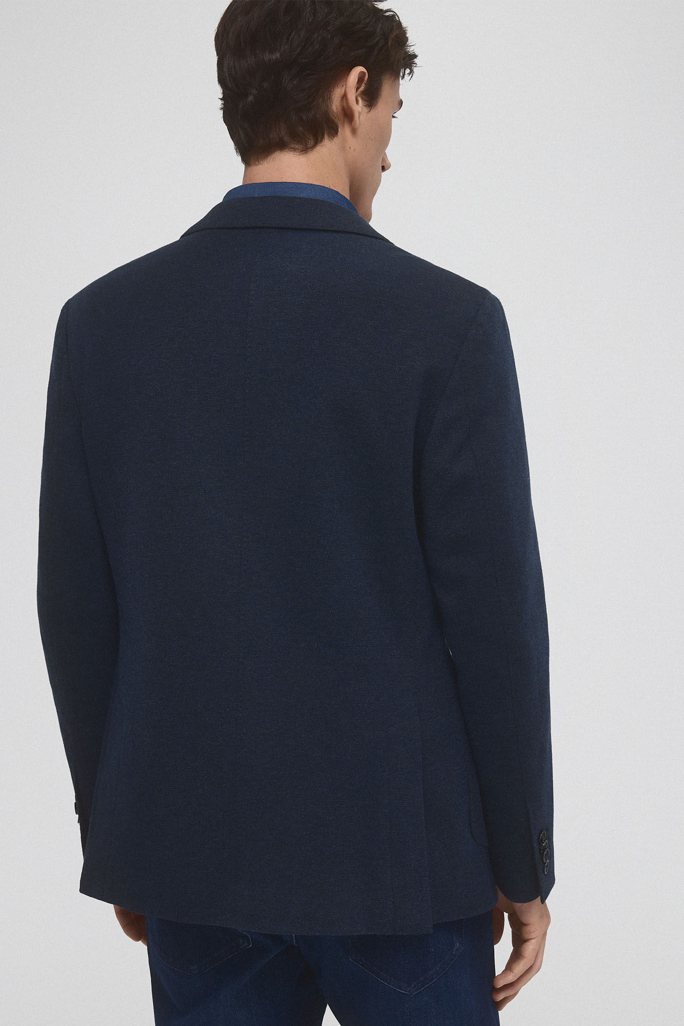 Pedro del Hierro Americana de punto con desmontable Azul