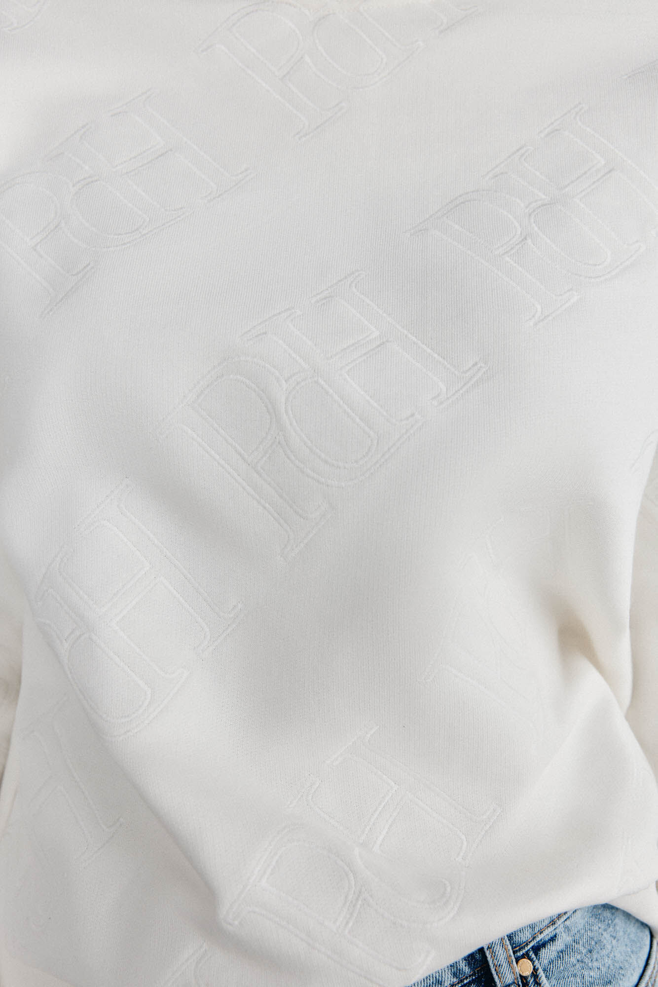 Pedro del Hierro Logo sweatshirt White
