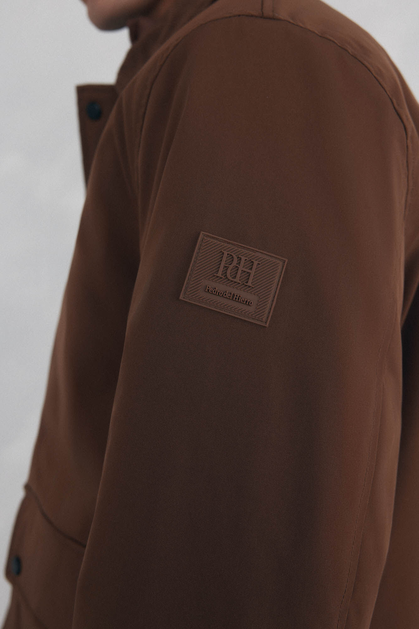 Pedro del Hierro Jacket with leaf neck Brown