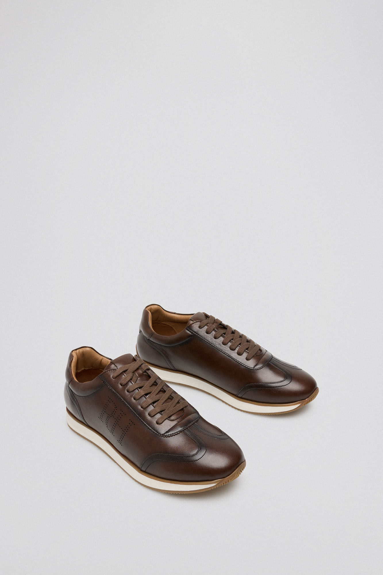Pedro del Hierro New icon rubber sole trainer  Brown
