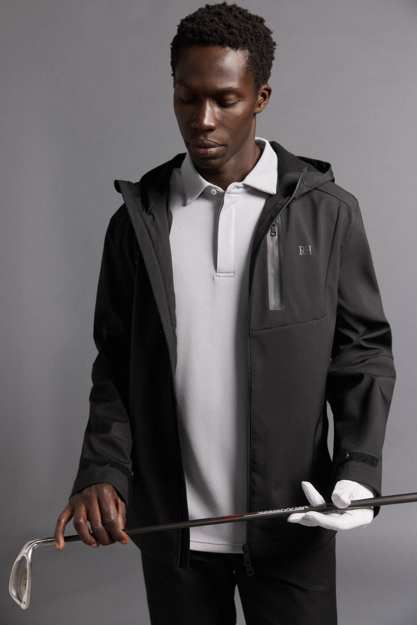 Pedro del Hierro Plain golf jacket Black