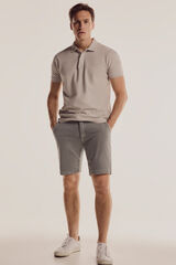 Pedro del Hierro Coloured denim Bermuda shorts Grey