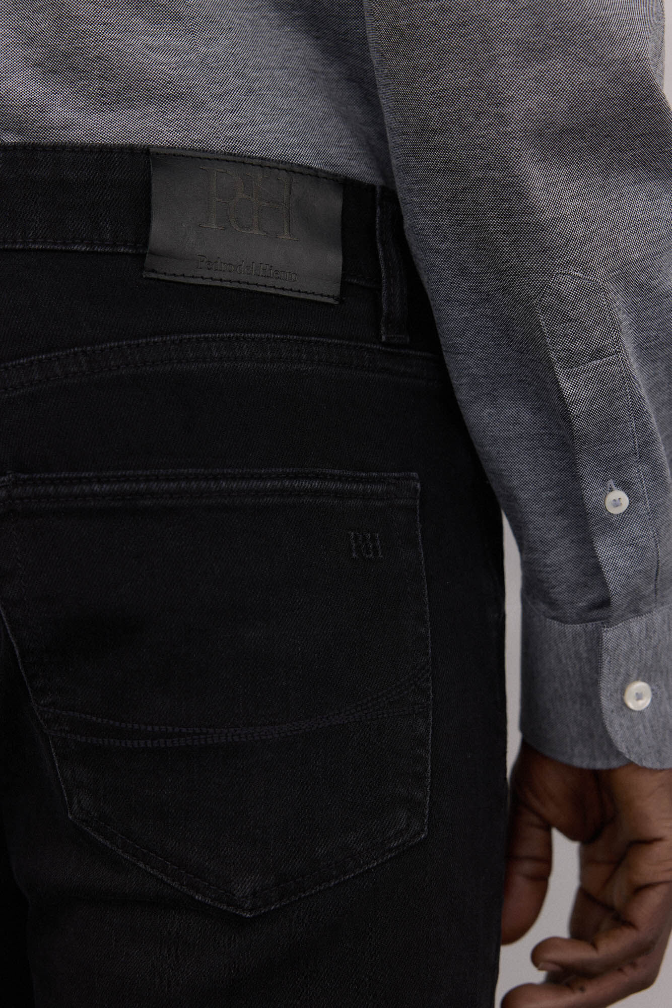 Pedro del Hierro Pantal&oacute;n vaquero slim fit Negro