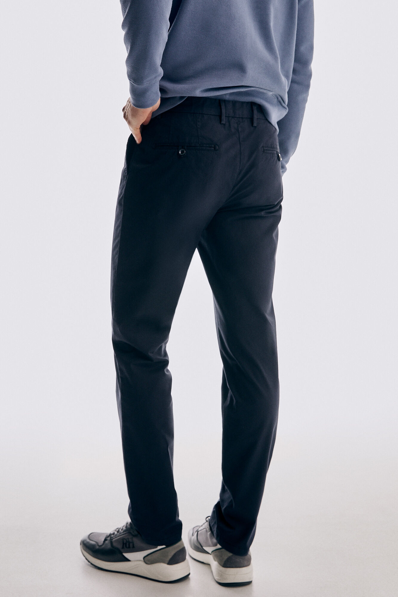Pedro del Hierro Regular fit Premium Flex chinos Blue