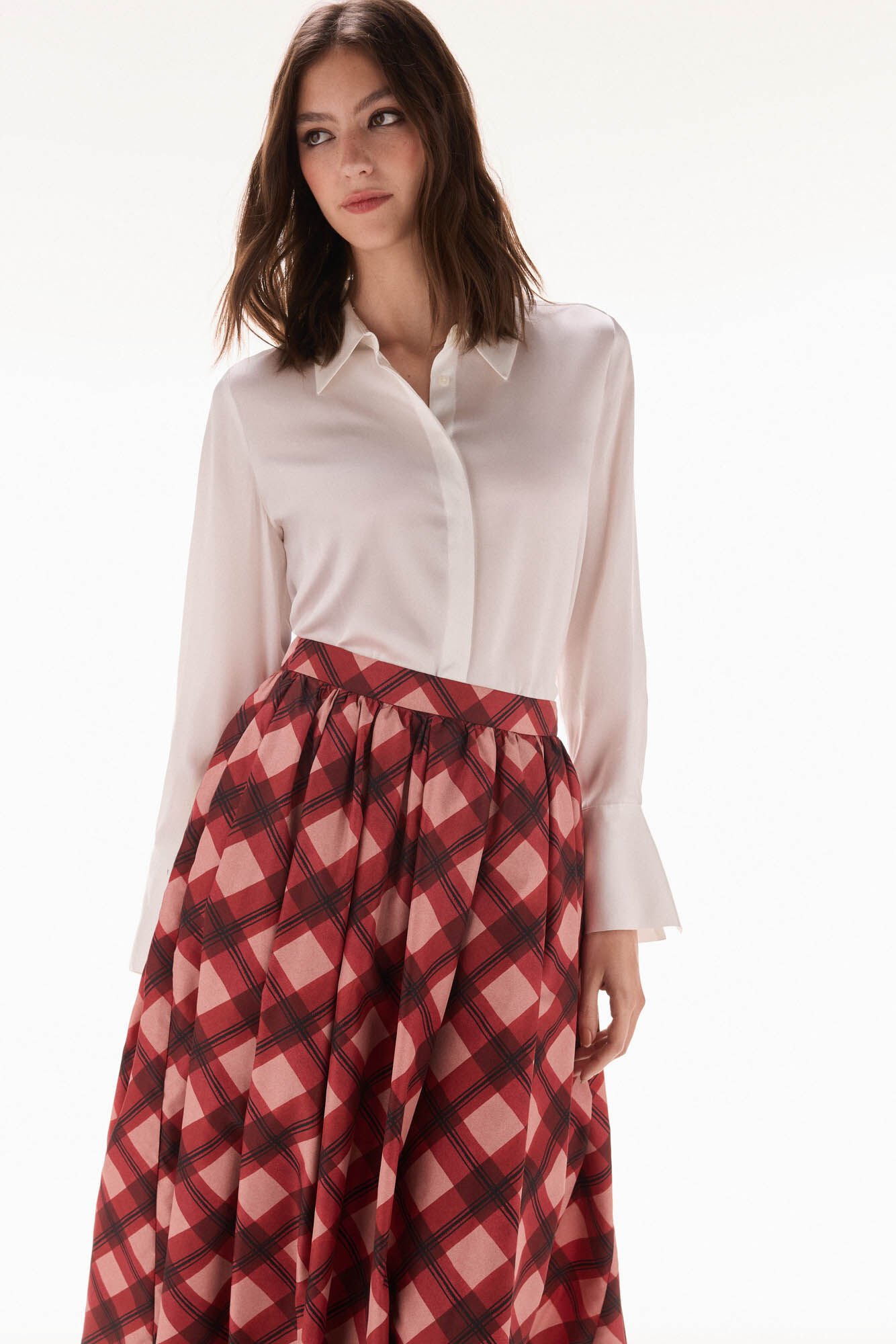 TFP by Tamara Falc&oacute; Skirt midi skirt Red