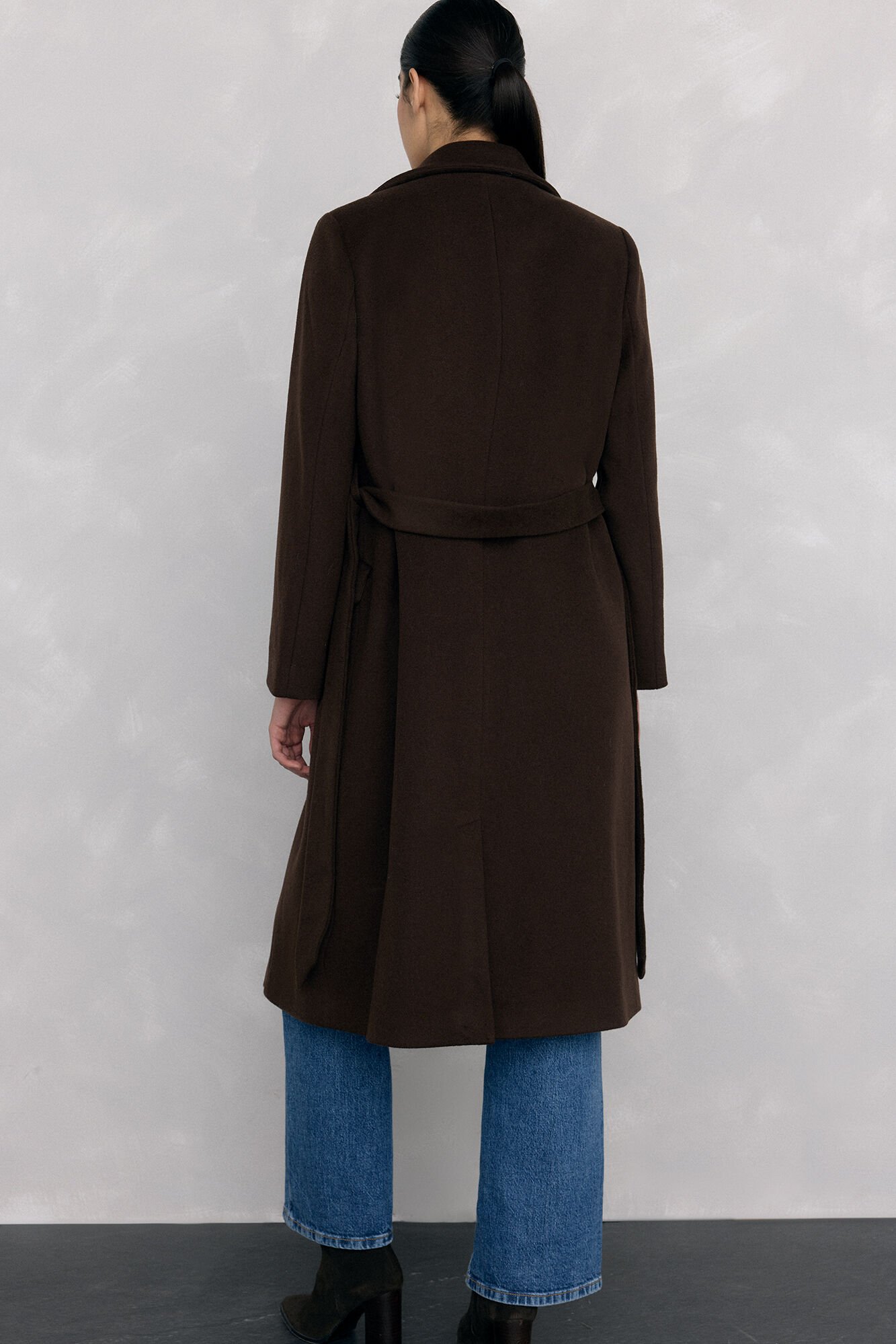 Pedro del Hierro Sobretudo com gola de pele Marrom