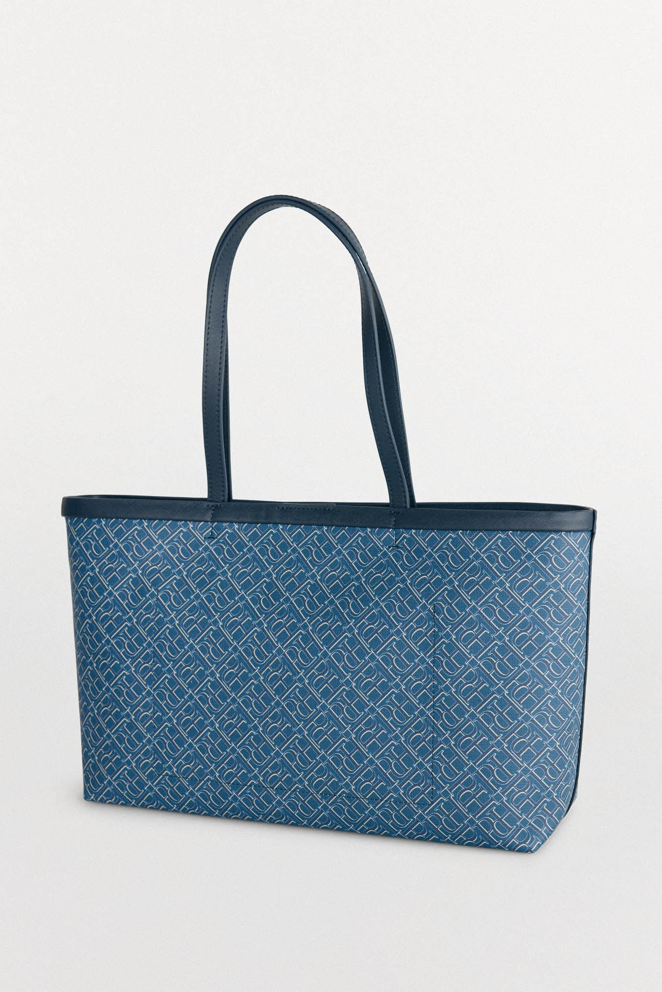 Pedro del Hierro Bolsa de compras com monograma Azul