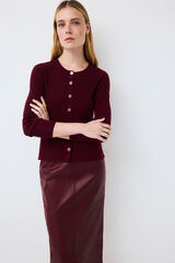 Pedro del Hierro Ribbed jacket Burgundy