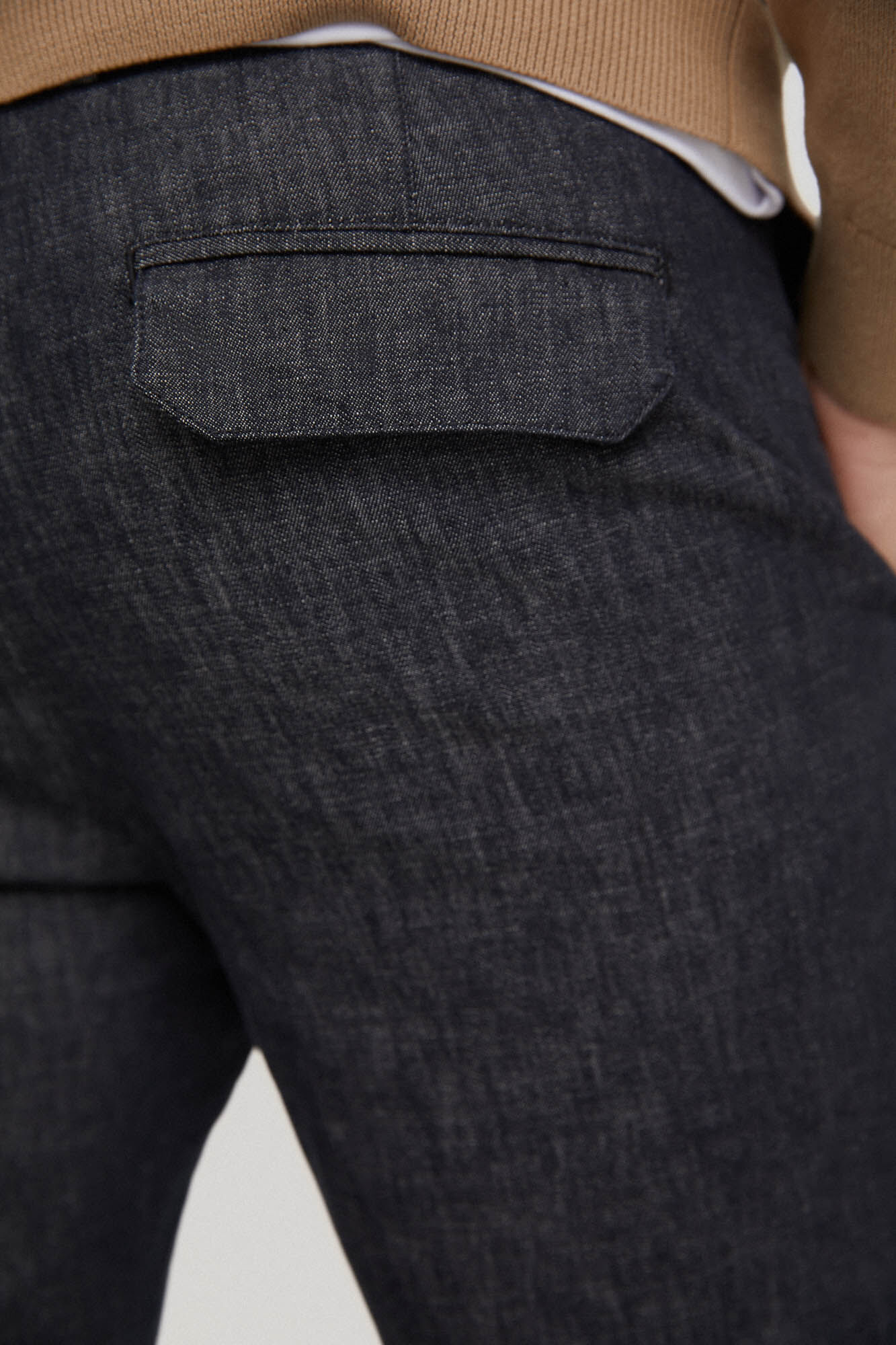 Pedro del Hierro Regular fit denim chinos Blue