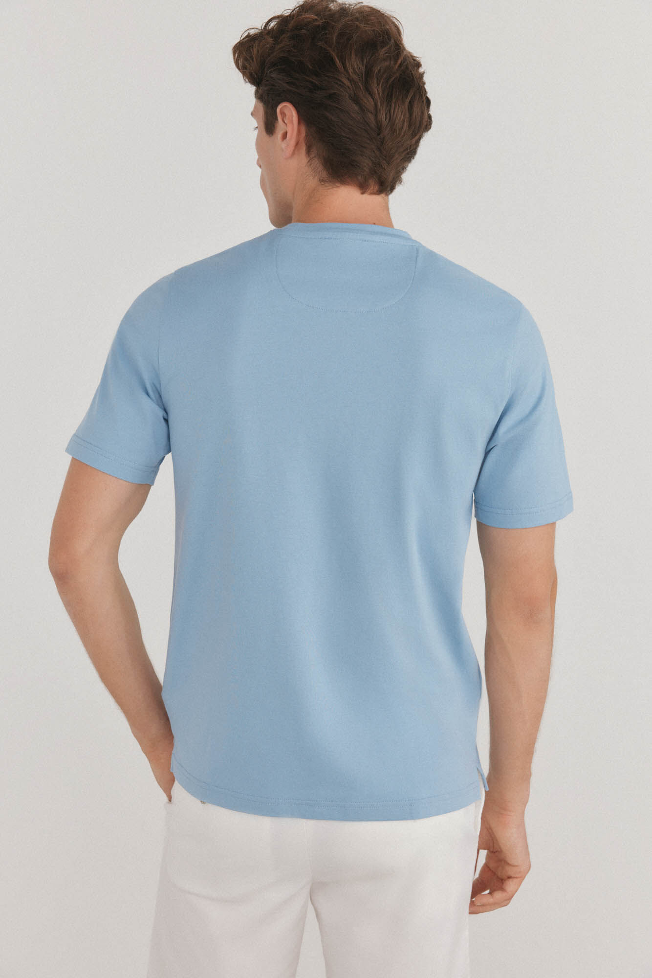 Pedro del Hierro Basic T-shirt Blue