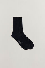 Pedro del Hierro Plain dress socks Blue