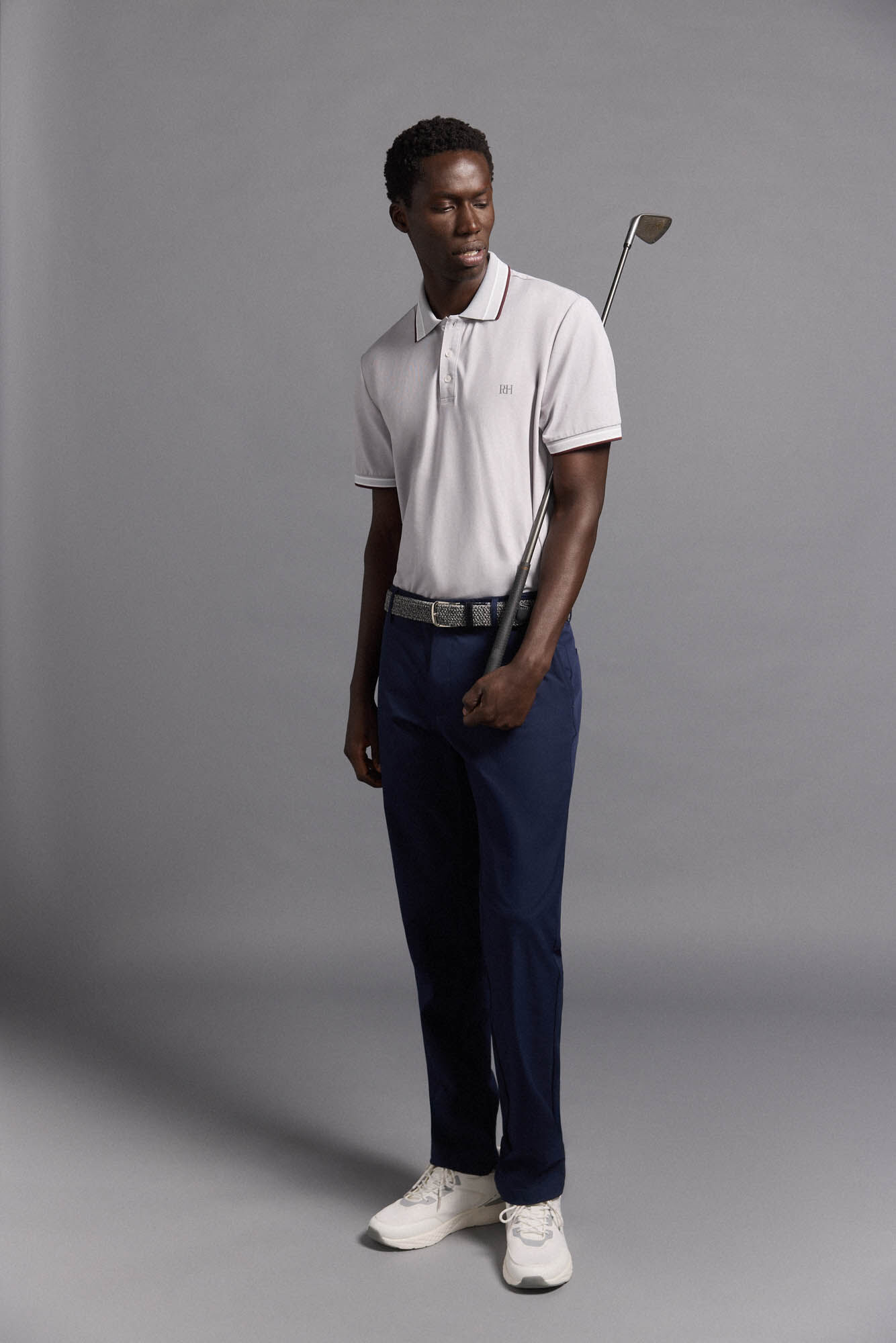 Pedro del Hierro Plain golf polo Grey