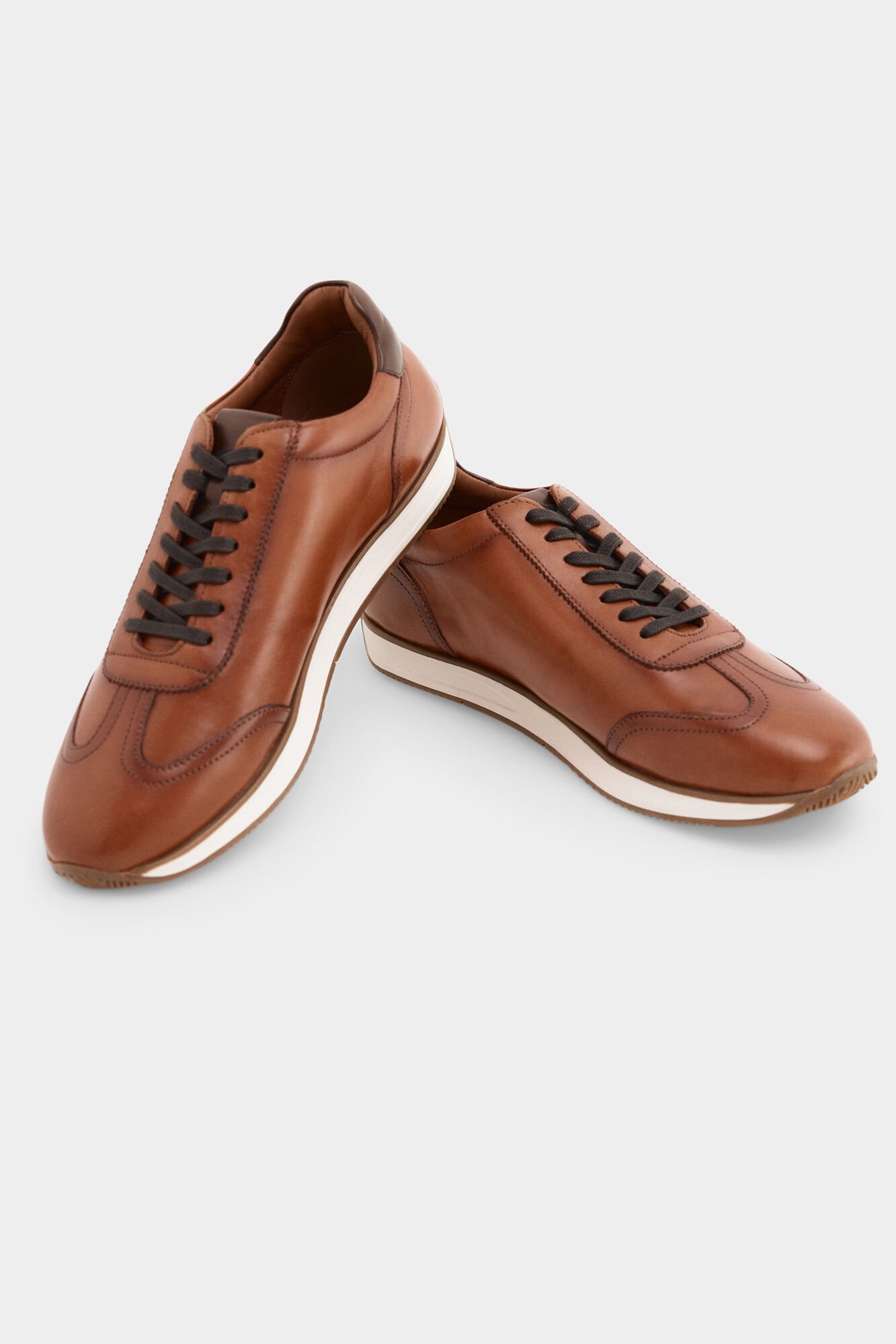 Pedro del Hierro Iconic rubber-soled sneaker Brown