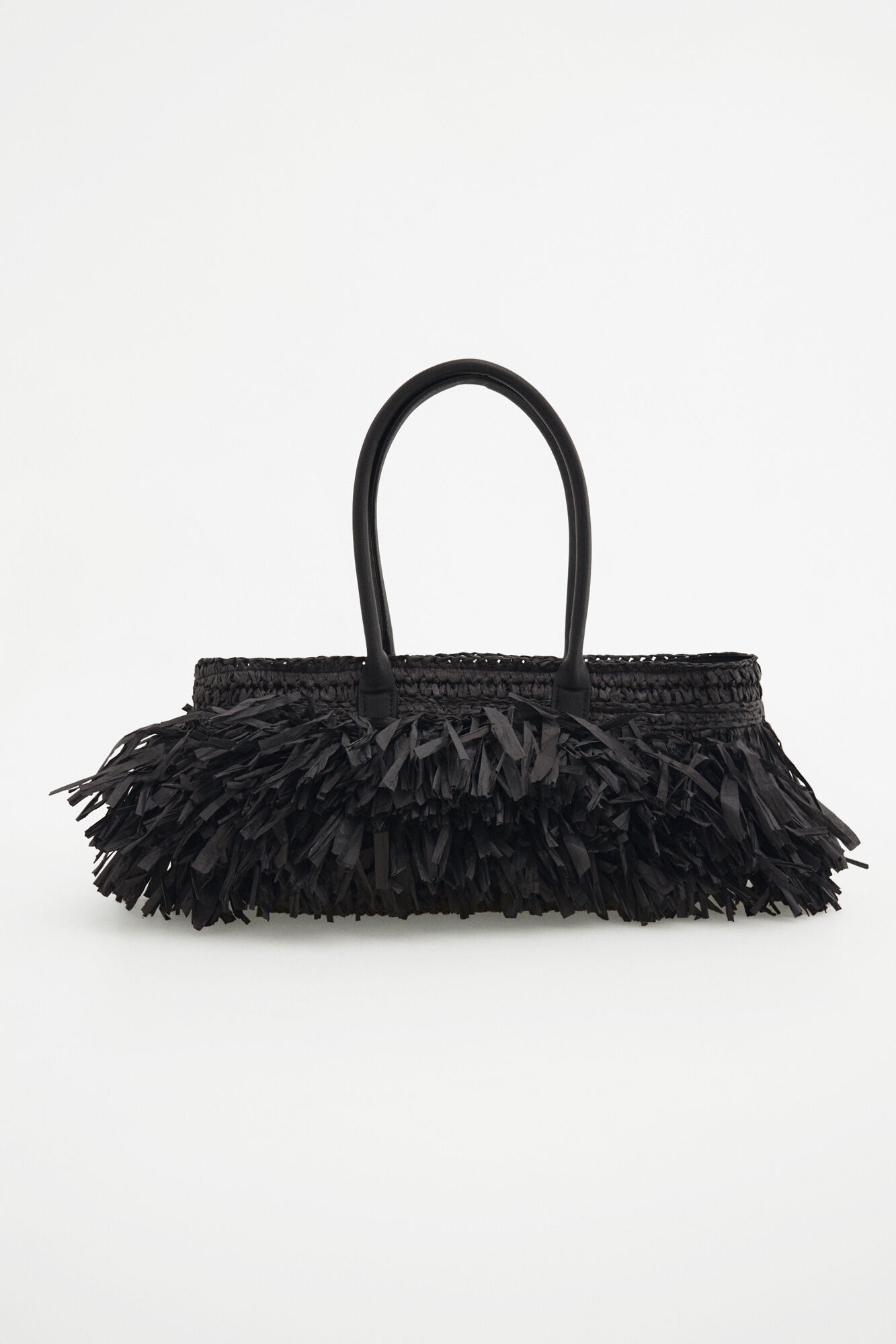 Pedro del Hierro Fringed shoulder bag Black