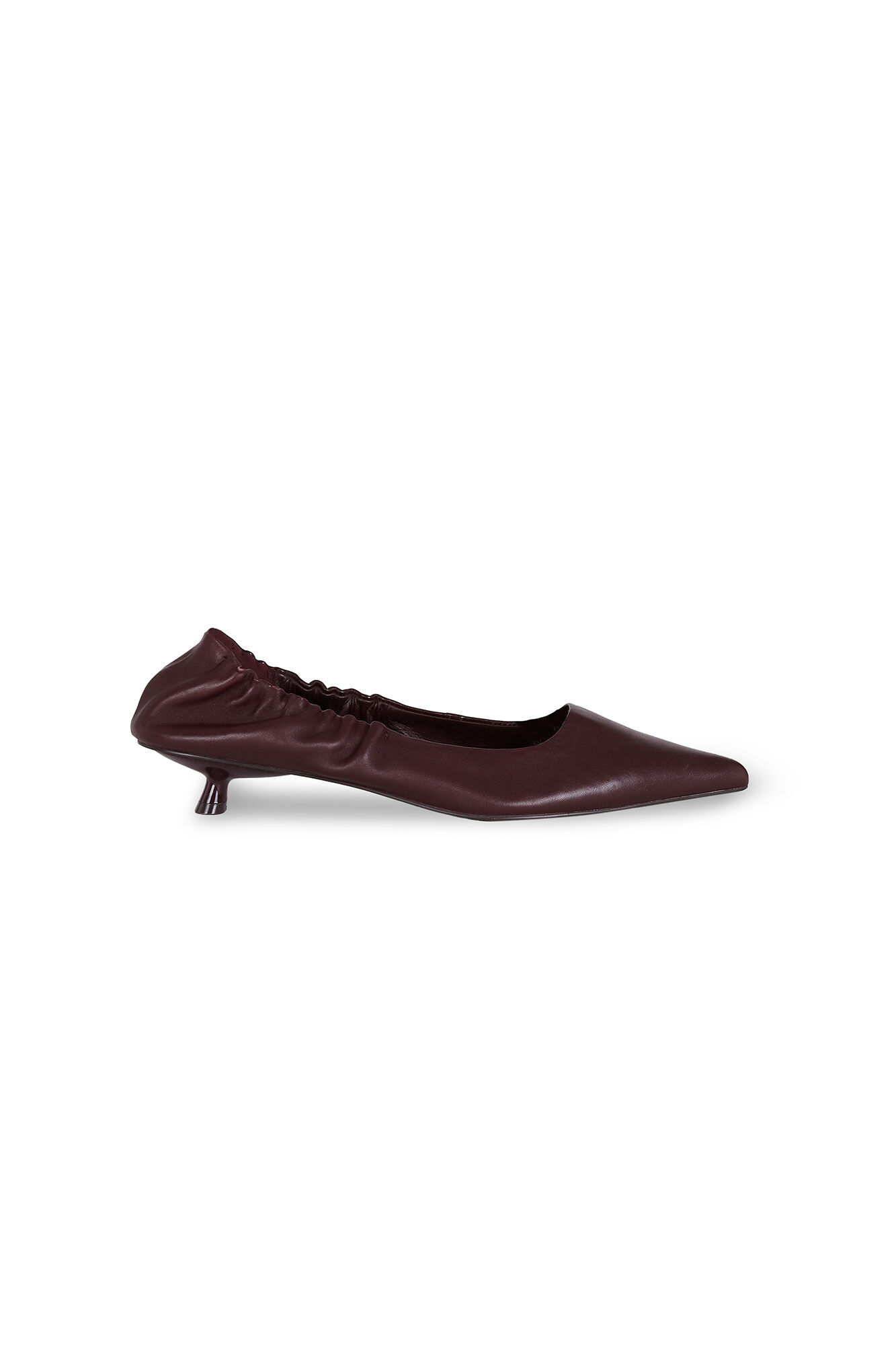Pedro del Hierro Leather kitten heel Burgundy