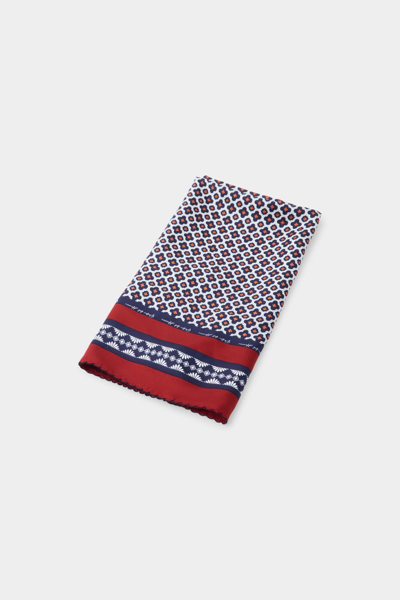 Pedro del Hierro Geometric print scarf