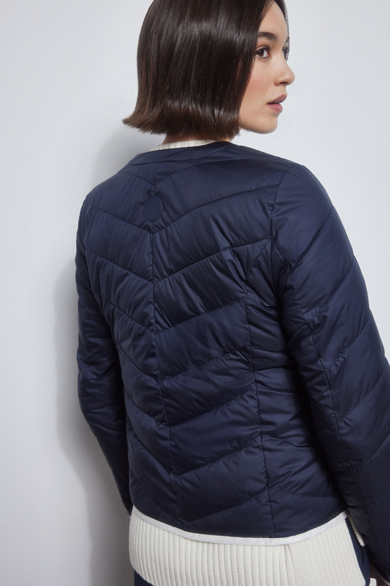 Pedro del Hierro Chaqueta corta ultralight reversible Azul