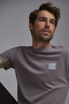 Pedro del Hierro PdH logo t-shirt Grey