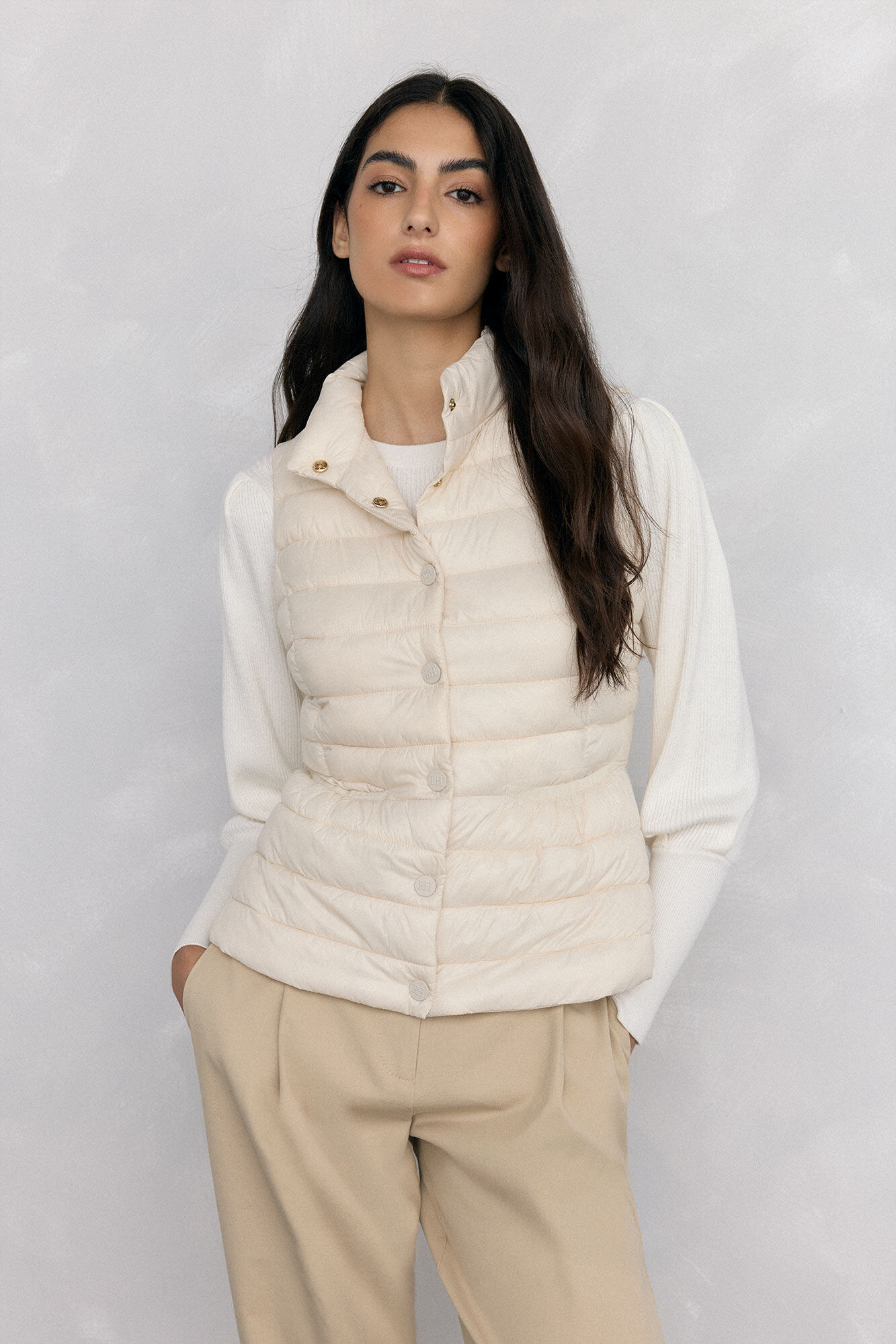 Pedro del Hierro Chaleco corto peplum