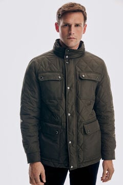 Pedro del Hierro Quilted lined jacket Green