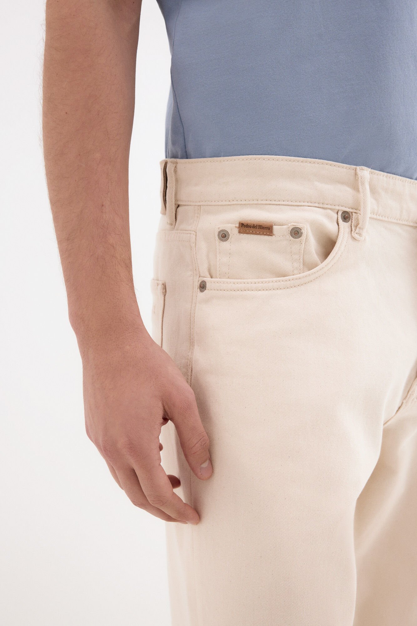 Pedro del Hierro Ecru denim new straight jeans Ecru