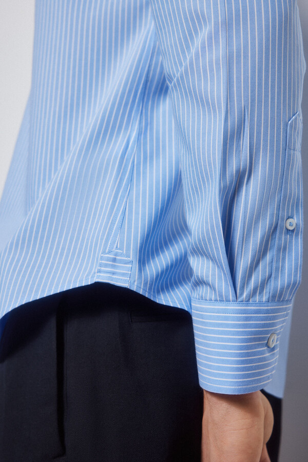 Pedro del Hierro Camisa vestir rayas non iron + antimanchas slim fit Blue
