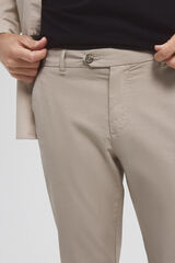 Pedro del Hierro Regular fit premium flex chinos Ecru