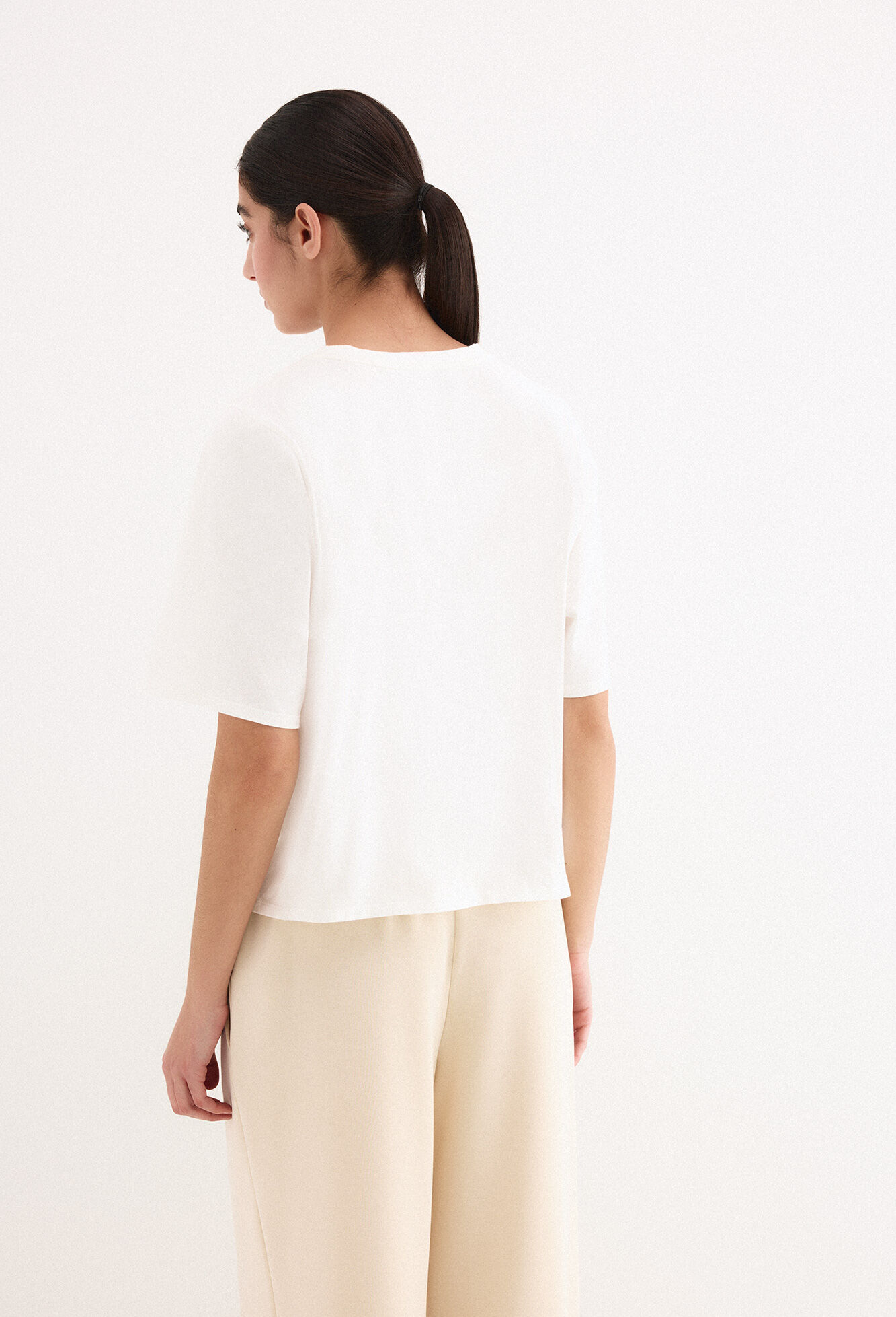 Pedro del Hierro Oversize activewear logo T-shirt White