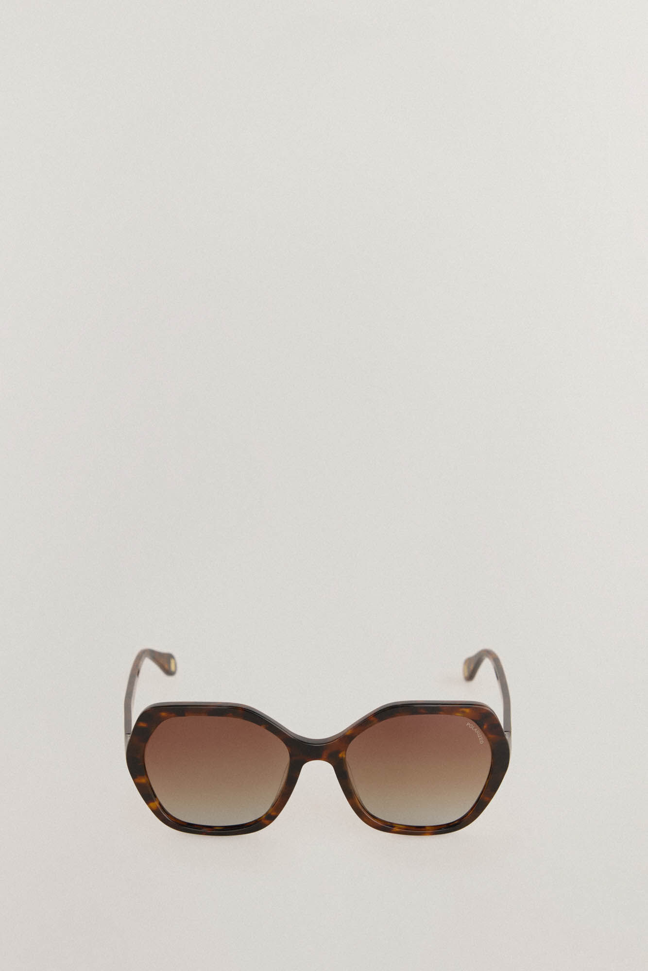 Pedro del Hierro Gafas de Sol Hexagonales Marr&oacute;n