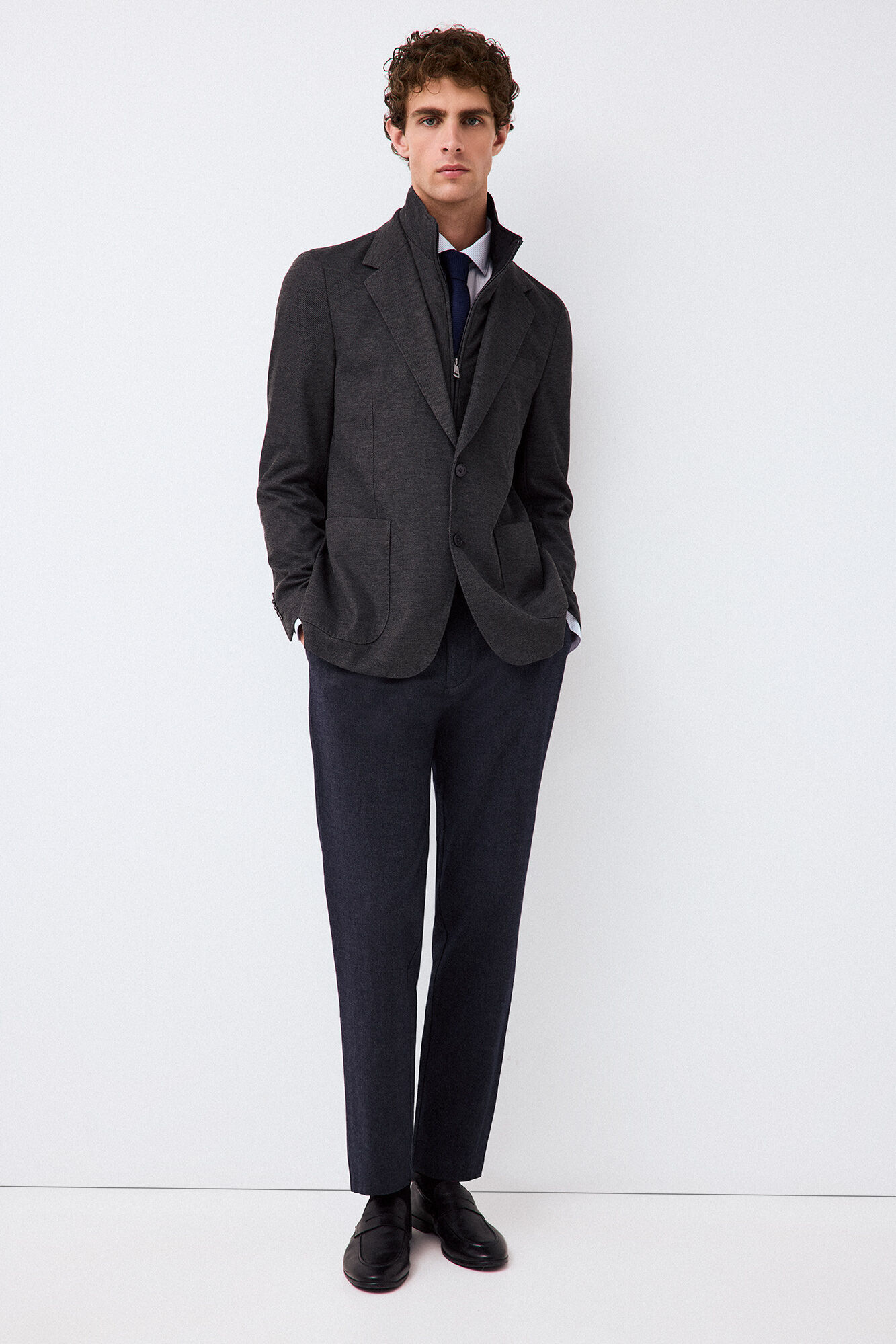 Pedro del Hierro Knit jacket with removable lining
