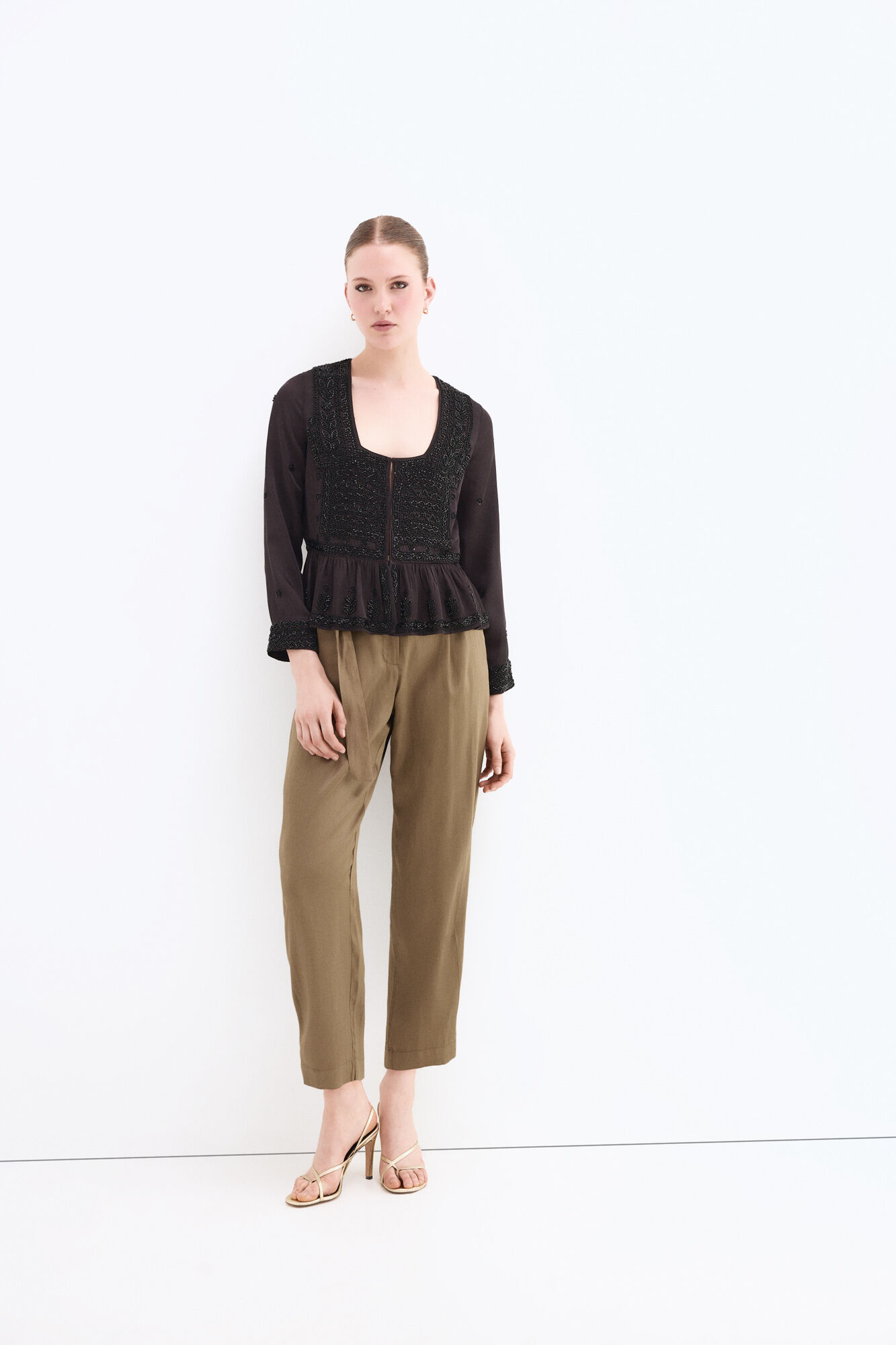 Pedro del Hierro Black gemstones jacket Black