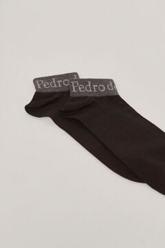Pedro del Hierro Plain ankle socks Black