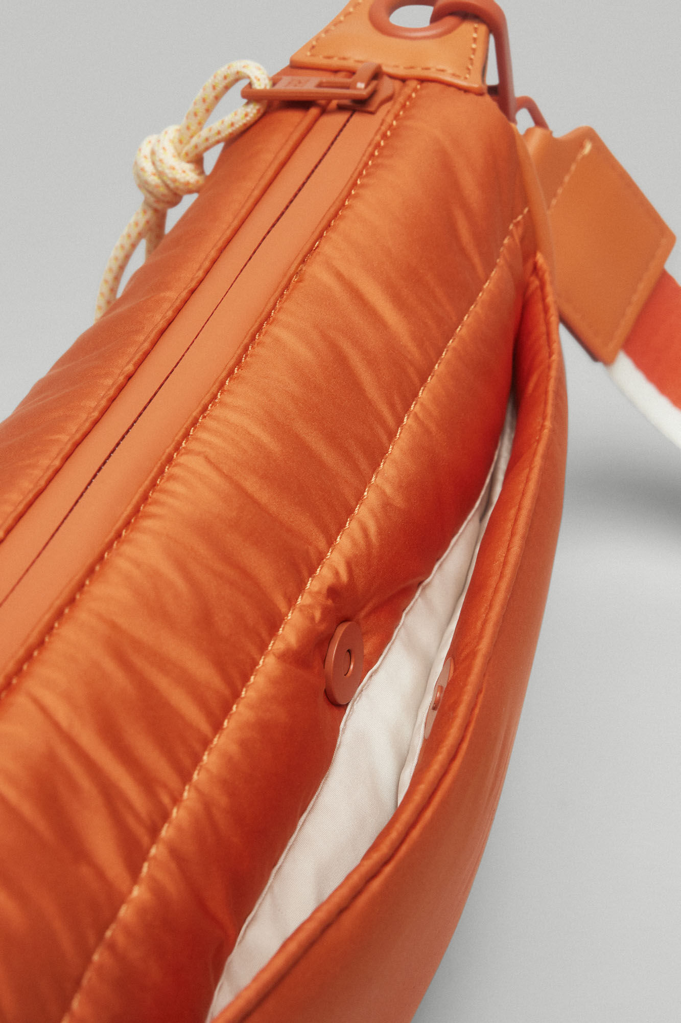 Pedro del Hierro Nylon utility bag with webbing Orange