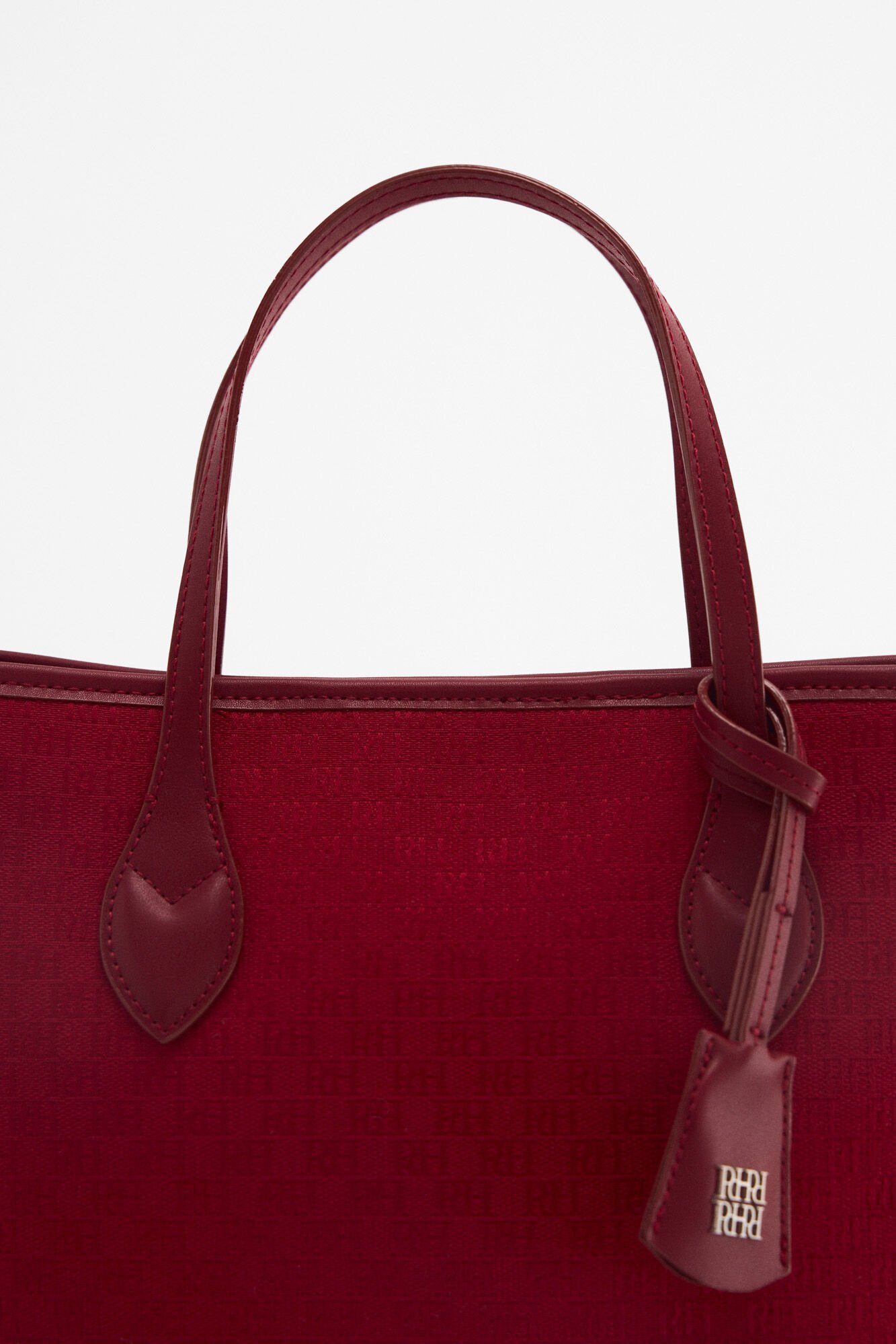 Pedro del Hierro Jacquard medium tote Burgundy