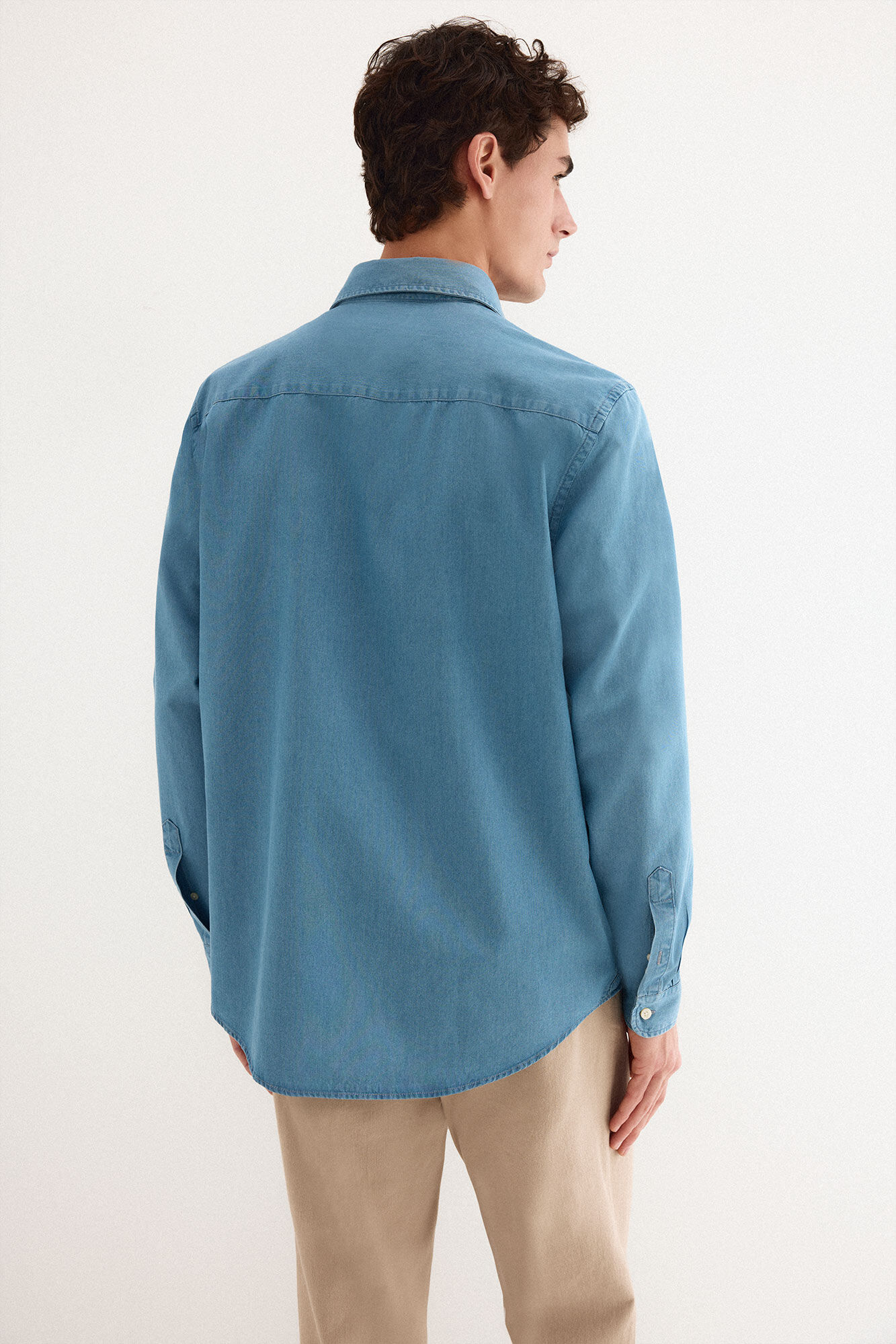 Pedro del Hierro Italian denim shirt Blue